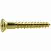 Midwest Fastener #10 x 1-1/2" Brass Phillips Flat Head Wood Screws - 21197 - Bolts