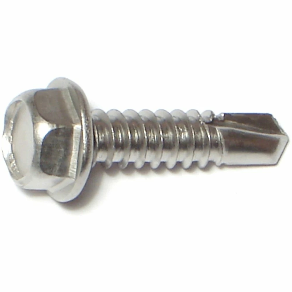 Midwest Fastener #14-14 x 1" 410 Stainless Hex Washer Head Self-Drilling Screws - 24177 - Bolts 3 Midwest Fastener #14-14 x 1" 410 Stainless Hex Washer Head Self-Drilling Screws - 24177 - Bolts