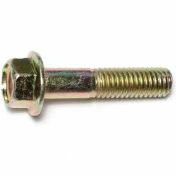 Midwest Fastener 7/16"-14 x 2" Yellow Zinc Plated Grade 8 Coarse Thread Hex Washer Head Flange Bolts - 87736