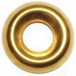 Midwest Fastener #10 x 7/32" x 19/32" Brass Finishing Washers - 81163 - Bolts
