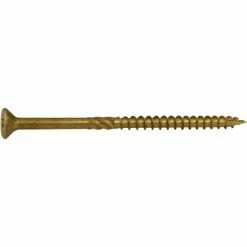 Midwest Fastener #10 x 3-1/2" Tan XL1500 Coated Star Drive Bugle Head Saberdrive Deck Screws - 50747