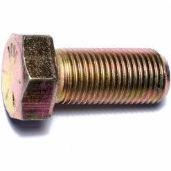 Midwest Fastener 9/16"-18 x 1-1/4" Yellow Zinc Plated Grade 8 Fine Thread Hex Cap Screws - 83712 - Bolts