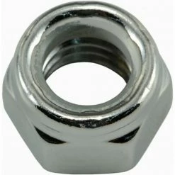 Midwest Fastener 7/16"-14 Chrome Plated Coarse Thread Nylon Insert Lock Nuts - 87031 - Bolts