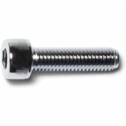 Midwest Fastener 8mm-1.25 x 30mm Chrome Plated Class 12.9 Coarse Thread Knurled Head Hex Socket Cap Screws - 87077 - Bolts