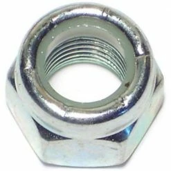 Midwest Fastener 3/8"-24 Zinc Plated Grade 2 Fine Thread Nylon Insert Lock Nuts - 80278 - Bolts