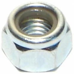 Midwest Fastener 7mm-1.0 Zinc Plated Class 8 Coarse Thread Nylon Insert Lock Nuts - 82604 - Bolts