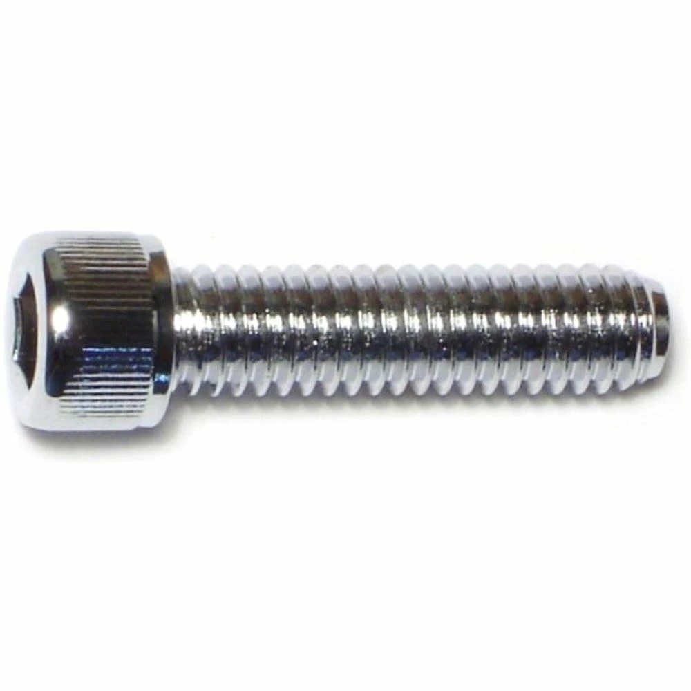 Midwest Fastener 5/16"-18 x 1-1/4" Chrome Plated Grade 8 Coarse Thread Knurled Socket Cap Screws - 87155 - Bolts 4 Midwest Fastener 5/16"-18 x 1-1/4" Chrome Plated Grade 8 Coarse Thread Knurled Socket Cap Screws - 87155 - Bolts - Image 2