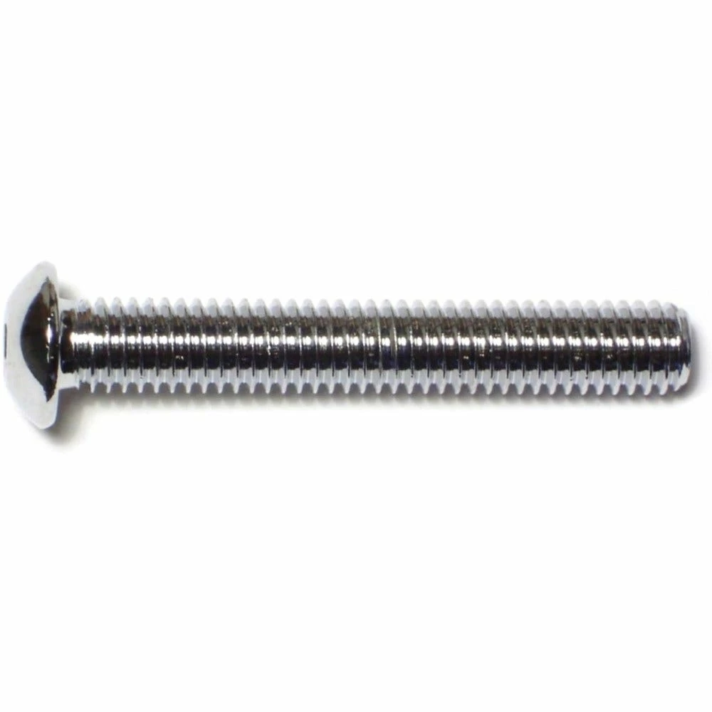 Midwest Fastener 3/8"-16 x 2-1/2" Chrome Plated Grade 8 Coarse Thread Button Head Socket Cap Screws - 86996 - Bolts 3 Midwest Fastener 3/8"-16 x 2-1/2" Chrome Plated Grade 8 Coarse Thread Button Head Socket Cap Screws - 86996 - Bolts