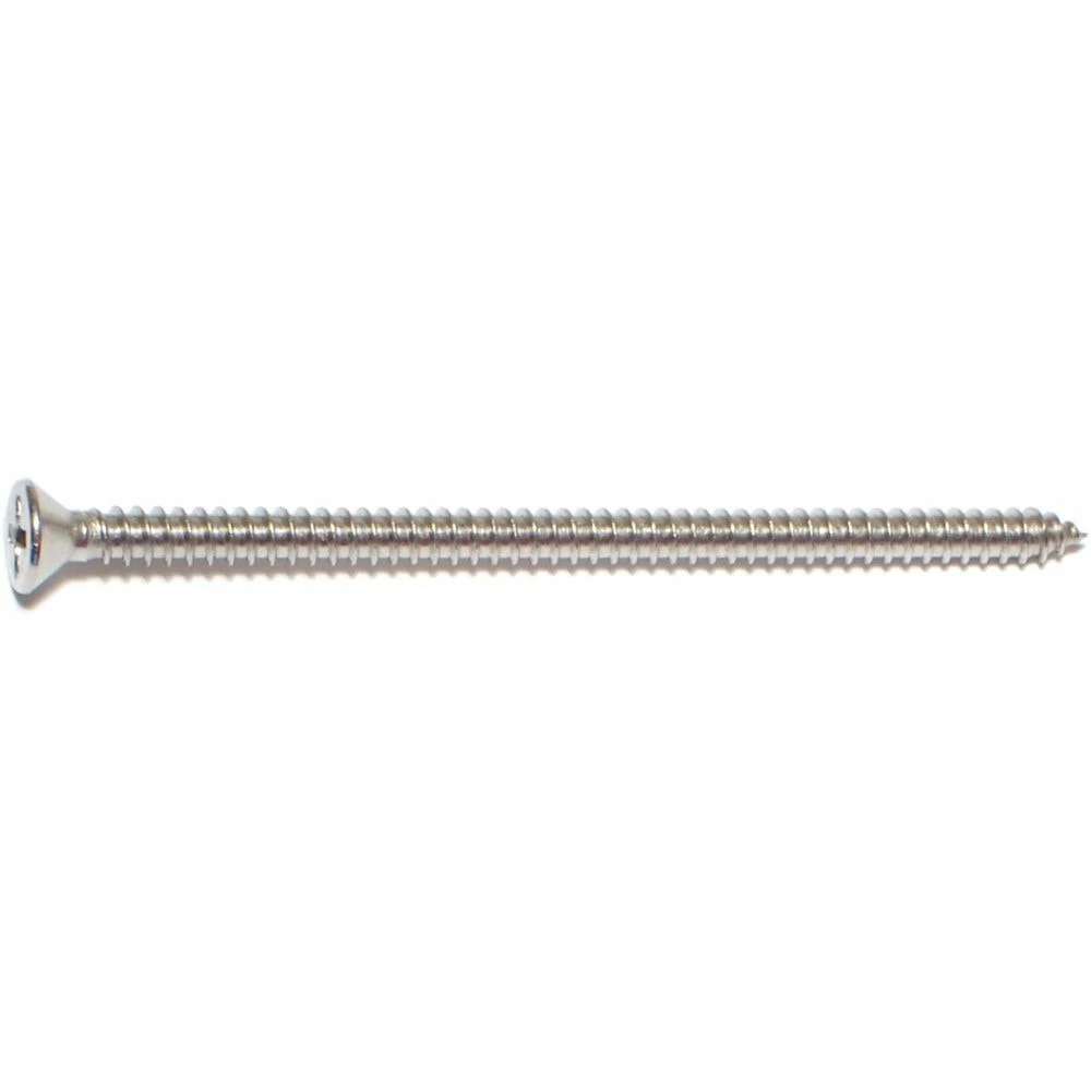 Midwest Fastener #8 x 3" 18-8 Stainless Phillips Flat Head Sheet Metal Screws - 23711 - Bolts 4 Midwest Fastener #8 x 3" 18-8 Stainless Phillips Flat Head Sheet Metal Screws - 23711 - Bolts - Image 2