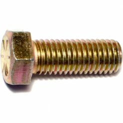 Midwest Fastener 9/16"-12 x 1-1/2" Yellow Zinc Plated Grade 8 Coarse Thread Hex Cap Screws - 83703 - Bolts