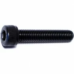 Midwest Fastener 8mm-1.25 x 40mm Black Oxide Class 12.9 Coarse Thread Knurled Head Hex Socket Cap Screws - 81678 - Bolts