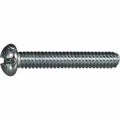 Midwest Fastener #10-24 x 1-1/4" Zinc Plated Coarse Thread Combo Round Head Machine Screws - 11958 - Bolts