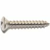 Midwest Fastener #10 x 1-1/4" 18-8 Stainless Phillips Oval Head Sheet Metal Screws - 82253 - Bolts