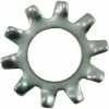 Midwest Fastener #10 x 3/16" x 13/32" Zinc Plated Grade 2 External Tooth Lock Washers - 81404 - Bolts