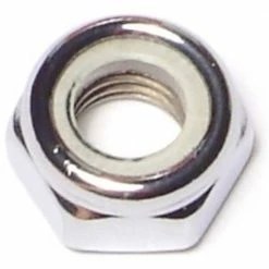 Midwest Fastener 8mm-1.25 Chrome Plated Class 8 Coarse Thread Nylon Insert Lock Nuts - 87128 - Bolts