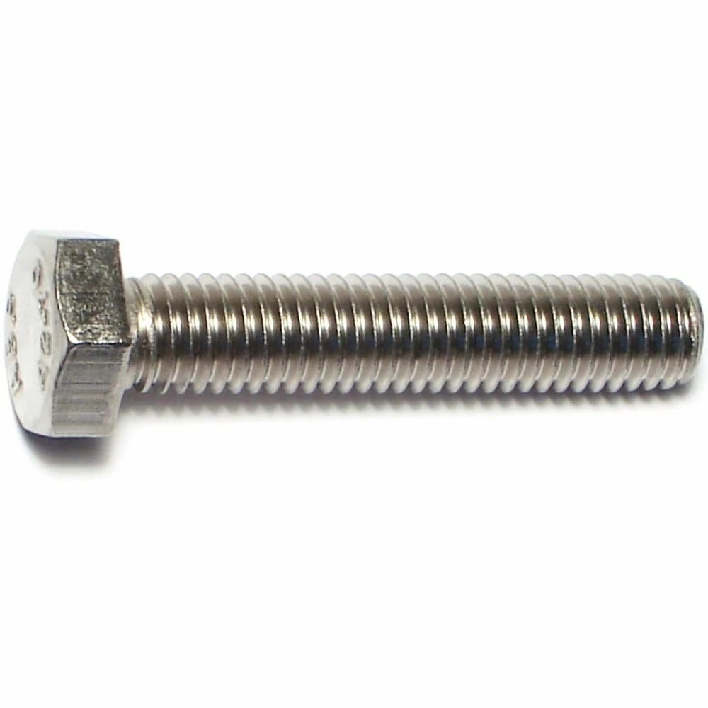 Midwest Fastener 8mm-1.25 x 40mm Stainless A2-70 Coarse Thread Hex Cap Screws - 87511 - Bolts 4 Midwest Fastener 8mm-1.25 x 40mm Stainless A2-70 Coarse Thread Hex Cap Screws - 87511 - Bolts - Image 2