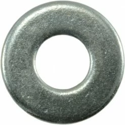 Midwest Fastener #10 x 7/32" x 1/2" Zinc Plated Grade 2 SAE Flat Washers - 21442 - Bolts