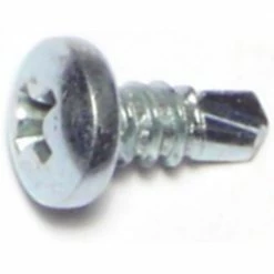 Midwest Fastener #10-16 x 1/2" Zinc Plated Phillips Pan Head Self-Drilling Screws - 23096 - Bolts