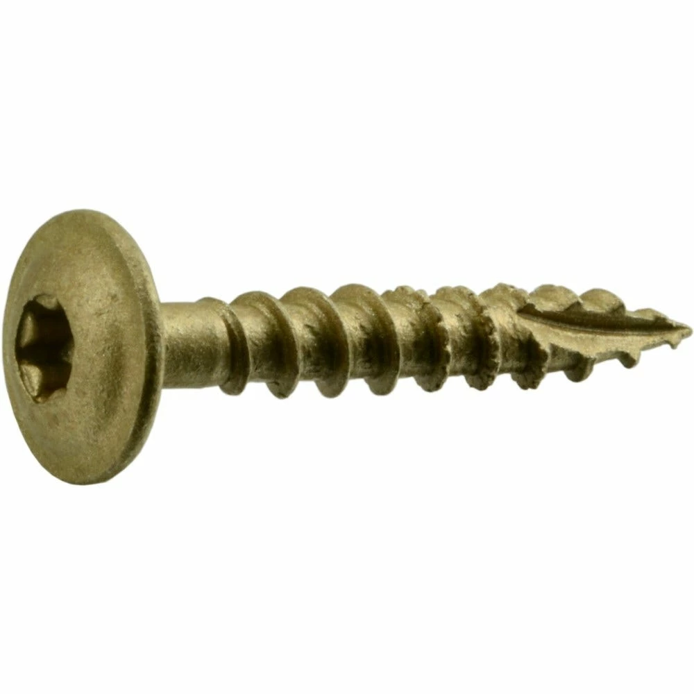 Midwest Fastener 1/4" x 1-1/2" Tan XL1500 Coated Washer Head Star Drive Saberdrive Construction Lag Screws - 52530 3 Midwest Fastener 1/4" x 1-1/2" Tan XL1500 Coated Washer Head Star Drive Saberdrive Construction Lag Screws - 52530