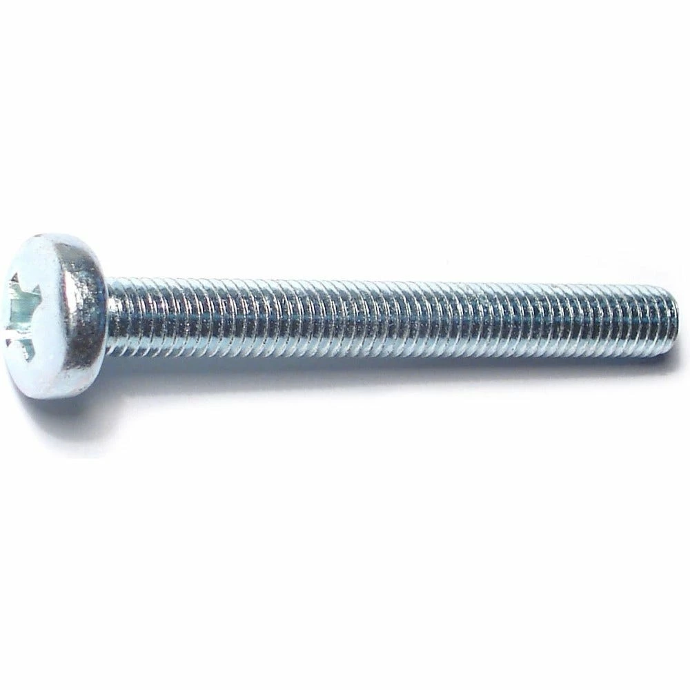 Midwest Fastener 8mm-1.25 x 70mm Zinc Plated Class 4.8 Coarse Thread Phillips Pan Head Machine Screws - 88447 - Bolts 4 Midwest Fastener 8mm-1.25 x 70mm Zinc Plated Class 4.8 Coarse Thread Phillips Pan Head Machine Screws - 88447 - Bolts - Image 2