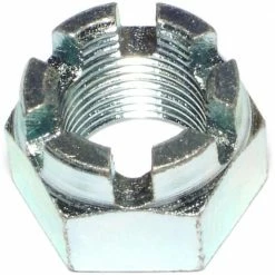 Midwest Fastener 7/8"-14 Zinc Plated Fine Thread Castle Hex Nuts - 87606 - Bolts