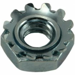 Midwest Fastener #10-24 Zinc Plated Grade 2 Coarse Thread Kep Lock Nuts - 82294 - Bolts