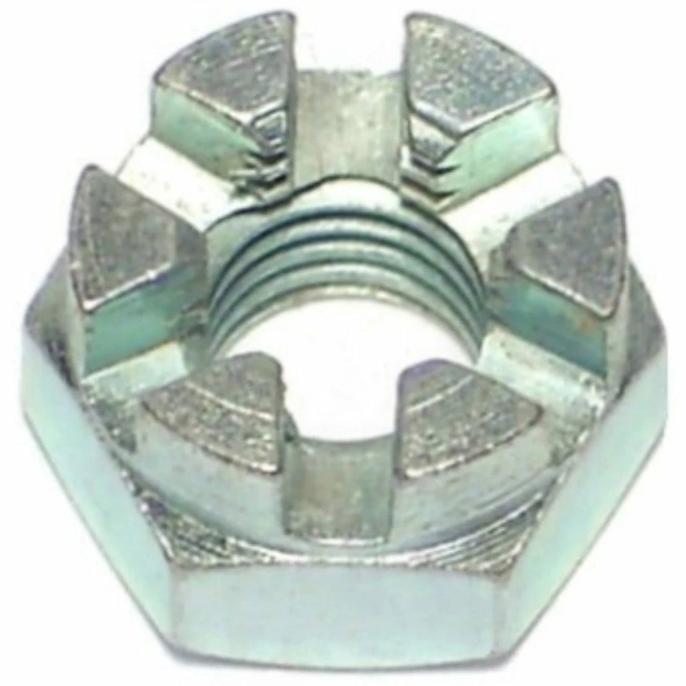 Midwest Fastener 1/4"-28 Zinc Plated Fine Thread Castle Hex Nuts - 80441 - Bolts 4 Midwest Fastener 1/4"-28 Zinc Plated Fine Thread Castle Hex Nuts - 80441 - Bolts - Image 2