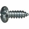 Midwest Fastener #14 x 3/4" Zinc Plated Combo Pan Head Sheet Metal Screws - 21298 - Bolts