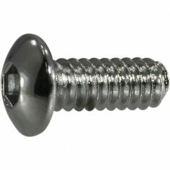Midwest Fastener #10-24 x 1/2" Chrome Plated Grade 8 Coarse Thread Button Head Socket Cap Screws - 86977 - Bolts