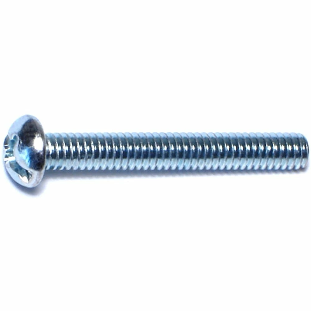Midwest Fastener #8-32 x 1-1/4" Zinc Plated Coarse Thread Combo Round Head Machine Screws - 11952 - Bolts 4 Midwest Fastener #8-32 x 1-1/4" Zinc Plated Coarse Thread Combo Round Head Machine Screws - 11952 - Bolts - Image 2