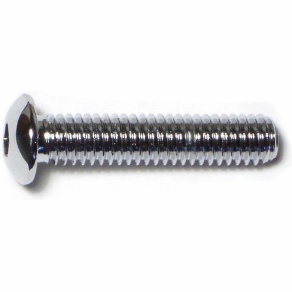 Midwest Fastener 5/16"-18 x 1-1/2" Chrome Plated Grade 8 Coarse Thread Button Head Socket Cap Screws - 86988 - Bolts 3 Midwest Fastener 5/16"-18 x 1-1/2" Chrome Plated Grade 8 Coarse Thread Button Head Socket Cap Screws - 86988 - Bolts