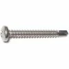 Midwest Fastener #10-16 x 1-1/2" 410 Stainless Phillips Pan Head Self-Drilling Screws - 11833 - Bolts