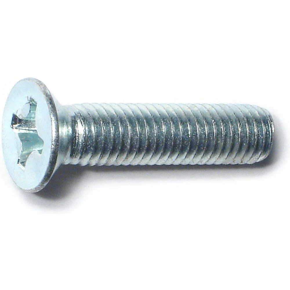 Midwest Fastener 8mm-1.25 x 35mm Zinc Plated Class 4.8 Coarse Thread Phillips Flat Head Machine Screws - 88601 - Bolts 4 Midwest Fastener 8mm-1.25 x 35mm Zinc Plated Class 4.8 Coarse Thread Phillips Flat Head Machine Screws - 88601 - Bolts - Image 2