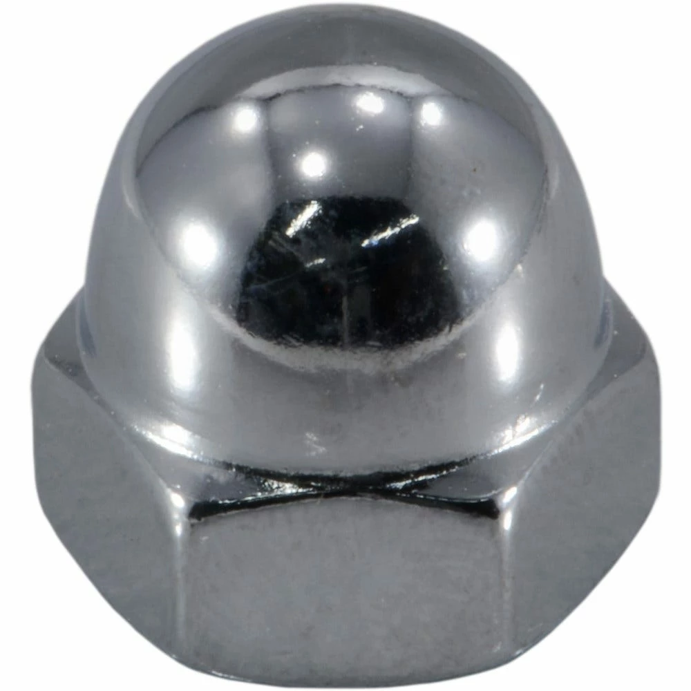 Midwest Fastener 10mm-1.5 Chrome Plated Class 8 Coarse Thread Acorn Cap Nuts - 87126 - Bolts 4 Midwest Fastener 10mm-1.5 Chrome Plated Class 8 Coarse Thread Acorn Cap Nuts - 87126 - Bolts - Image 2