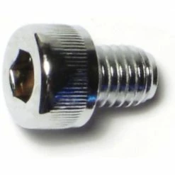 Midwest Fastener 8mm-1.25 x 10mm Chrome Plated Class 12.9 Coarse Thread Knurled Head Hex Socket Cap Screws - 87075 - Bolts