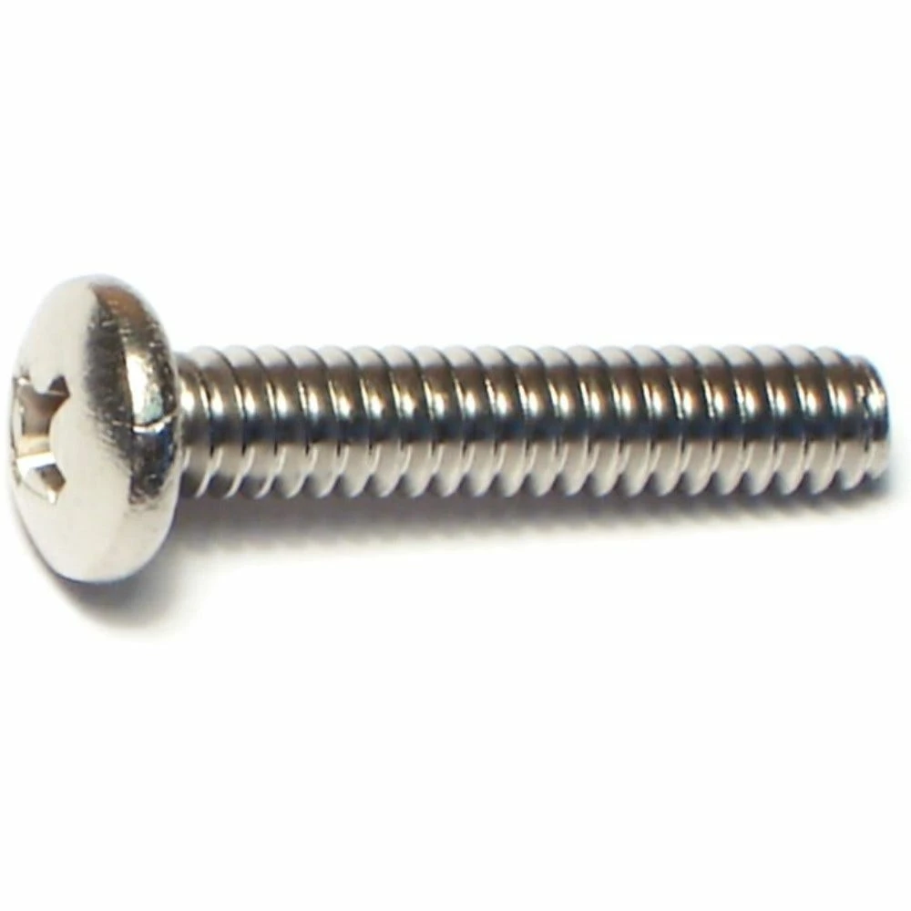Midwest Fastener #10-24 x 1" 18-8 Stainless Coarse Thread Phillips Pan Head Machine Screws - 82483 - Bolts 4 Midwest Fastener #10-24 x 1" 18-8 Stainless Coarse Thread Phillips Pan Head Machine Screws - 82483 - Bolts - Image 2