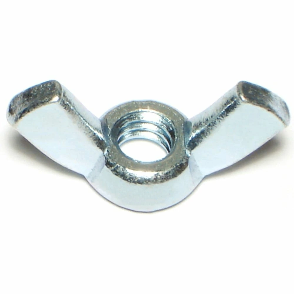 Midwest Fastener 1/4"-20 x 1-3/32" Zinc Plated Coarse Thread Cold Forged Wing Nuts - 80324 - Bolts 4 Midwest Fastener 1/4"-20 x 1-3/32" Zinc Plated Coarse Thread Cold Forged Wing Nuts - 80324 - Bolts - Image 2