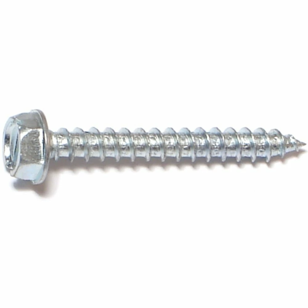 Midwest Fastener #10 x 1-1/2" Zinc Plated Slotted Hex Washer Head Sheet Metal Screws - 10186 - Bolts 3 Midwest Fastener #10 x 1-1/2" Zinc Plated Slotted Hex Washer Head Sheet Metal Screws - 10186 - Bolts
