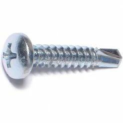Midwest Fastener #10-16 x 1" Zinc Plated Phillips Pan Head Self-Drilling Screws - 10476 - Bolts
