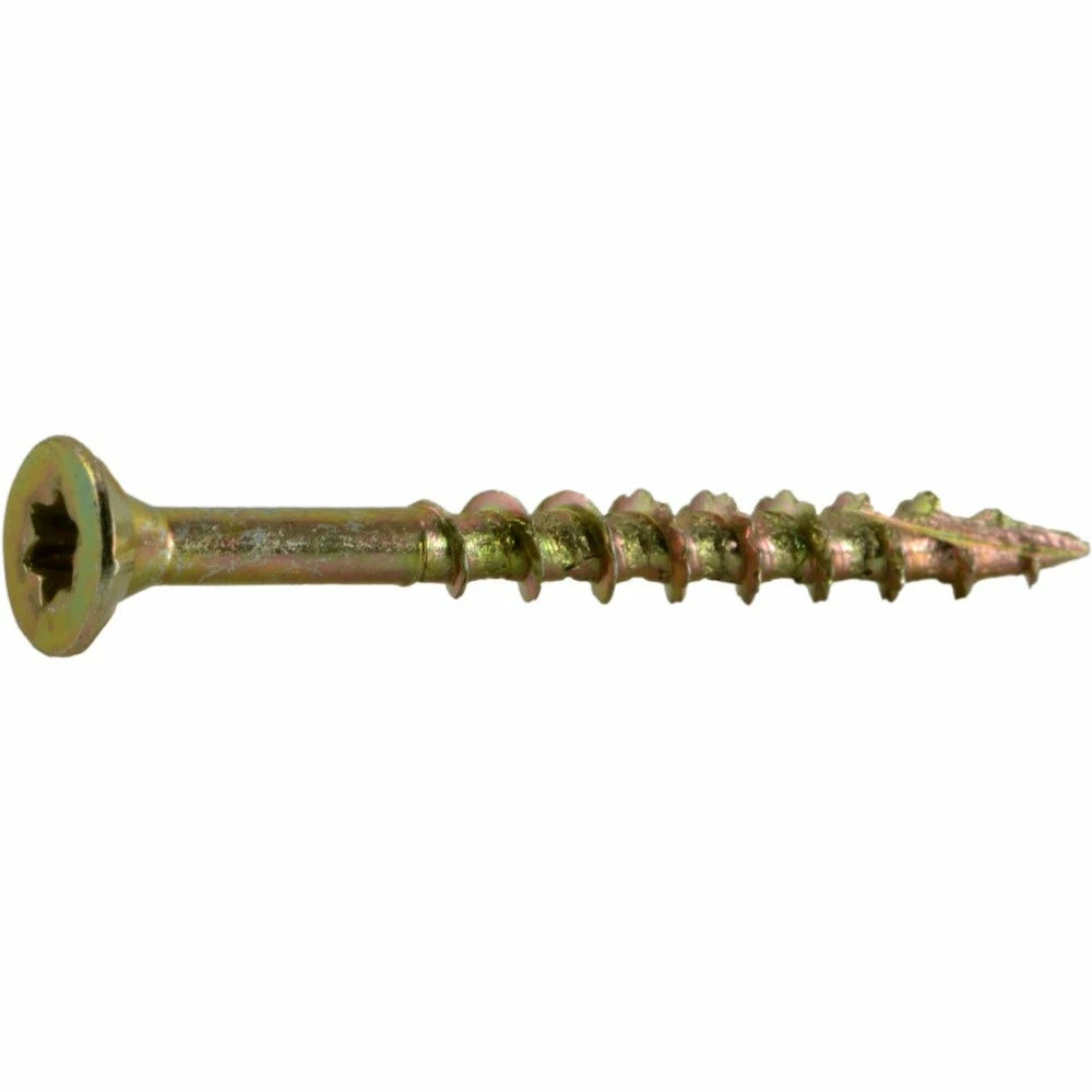 Midwest Fastener #6 x 1-1/2" Yellow Zinc Star Drive Bugle Head Saberdrive Interior Wood Screws - 24098 - Bolts 3 Midwest Fastener #6 x 1-1/2" Yellow Zinc Star Drive Bugle Head Saberdrive Interior Wood Screws - 24098 - Bolts