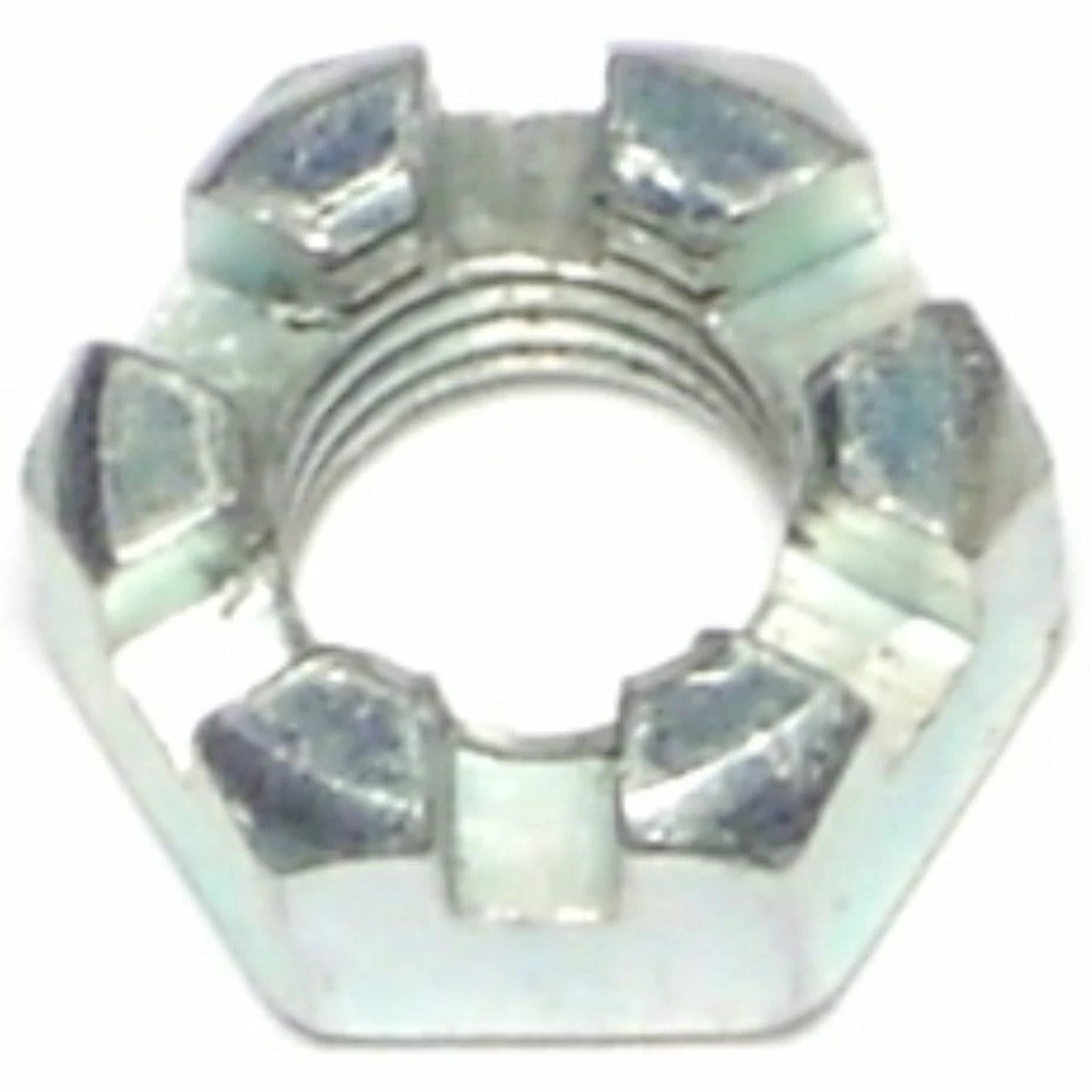 Midwest Fastener 5/16"-18 Zinc Plated Coarse Thread Slotted Hex Nuts - 87608 - Bolts 4 Midwest Fastener 5/16"-18 Zinc Plated Coarse Thread Slotted Hex Nuts - 87608 - Bolts - Image 2