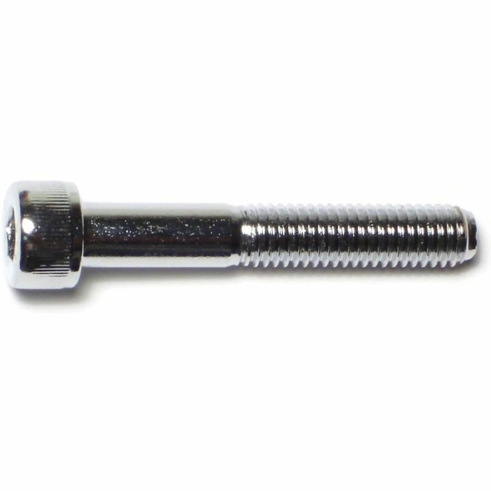 Midwest Fastener 8mm-1.25 x 50mm Chrome Plated Class 12.9 Coarse Thread Knurled Head Hex Socket Cap Screws - 87079 - Bolts 4 Midwest Fastener 8mm-1.25 x 50mm Chrome Plated Class 12.9 Coarse Thread Knurled Head Hex Socket Cap Screws - 87079 - Bolts - Image 2