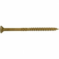 Midwest Fastener #10 x 3-1/2" Tan XL1500 Coated Star Drive Bugle Head Saberdrive Deck Screws - 50756