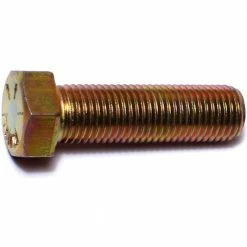 Midwest Fastener 7/16"-20 x 1-1/2" Yellow Zinc Plated Grade 8 Fine Thread Hex Cap Screws - 81994 - Bolts