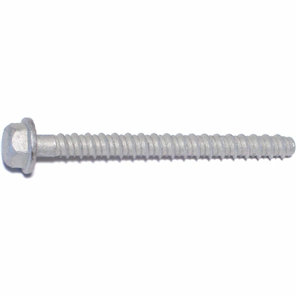 Midwest Fastener 3/8" x 4" Zinc Plated Hex Washer Head LDT Tapcon Masonry Screws - 06772 - Bolts 4 Midwest Fastener 3/8" x 4" Zinc Plated Hex Washer Head LDT Tapcon Masonry Screws - 06772 - Bolts - Image 2