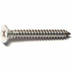 Midwest Fastener #10 x 1-1/2" 18-8 Stainless Phillips Flat Head Sheet Metal Screws - 23716 - Bolts