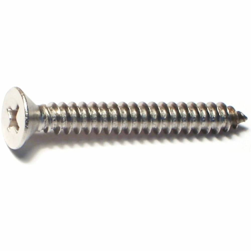 Midwest Fastener #10 x 1-1/2" 18-8 Stainless Phillips Flat Head Sheet Metal Screws - 23716 - Bolts 3 Midwest Fastener #10 x 1-1/2" 18-8 Stainless Phillips Flat Head Sheet Metal Screws - 23716 - Bolts
