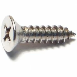 Midwest Fastener #10 x 3/4" 18-8 Stainless Phillips Flat Head Sheet Metal Screws - 82224 - Bolts