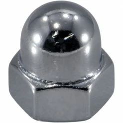 Midwest Fastener 8mm-1.25 Chrome Plated Class 8 Coarse Thread Acorn Cap Nuts - 87125 - Bolts