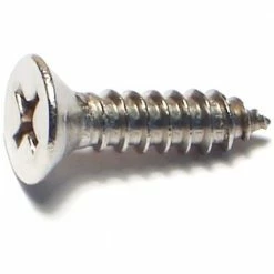 Midwest Fastener #10 x 3/4" 18-8 Stainless Phillips Flat Head Sheet Metal Screws - 23713 - Bolts